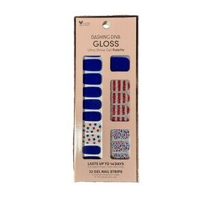 Dashing Diva Gloss Ultra Shine 32 Gel Nail Strips Shake Your Sparkler USA 4th